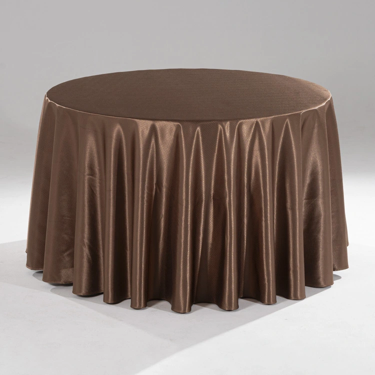 KHĂN TRẢI BÀN MÀU NÂU HỌA TIẾT GIỌT MƯA SANG TRỌNG, PHÙ HỢP CHO MỌI SỰ KIỆN.